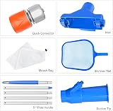 S-Union Pool Cleaning Kit Vacuum Cleaner with 5 Pole & Pool Net view 4