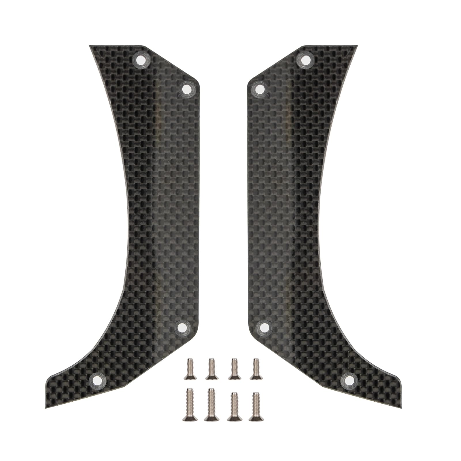 Photo 1 of 1.5MM Carbon Fiber Air Dam Diffuser for Arrma 6S 1/7 Infraction/Limitless/Felony,Wheel Covers Lightweight Left&Right Carbon Fiber Wheel Cover for 6S 1/7 Infraction/Limitless V1/V2/Felony -Style 1-F