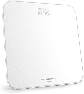 Classic 2.0, Bilancia con Schermo Invisibile LED Facile da Leggere, Capacità 180kg, Design Moderno e Funzioni Intelligenti, AutoAccensione e Spegnimento Automatico, Colore Bianco, BS1901V1