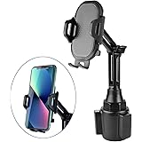 Lopnord Cup Holder Phone Holder Compatible with iPhone 13 12 Pro Max Mini , Car Cup Holder Phone Mount for Samsung Galaxy S22