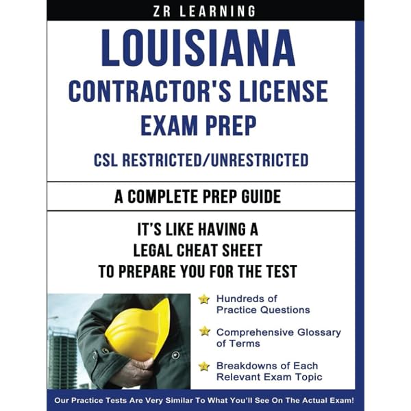Louisiana Residential License For Contractors: A Complete Prep Guide:  Contractor Education Inc.: 9781533018533: Amazon.com: Books