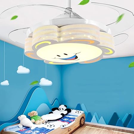 Moderne LED Unsichtbare Deckenventilator Licht Kinderzimmer