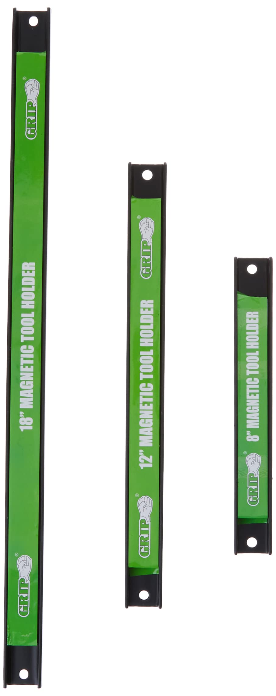 Grip 67446 Magnetic Tool Holder Set, Black, 3 Piece, 8