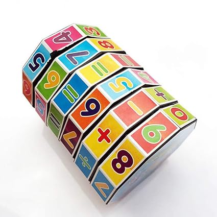 Alician Cylindrical Plastic Magic Cube Children Puzzle Toy Educational Toy for Kids