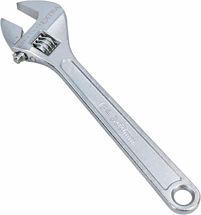 AB Tools Adjustable Spanner 12in 300mm 0-33mm Wrench Chrome Vanadium Steel