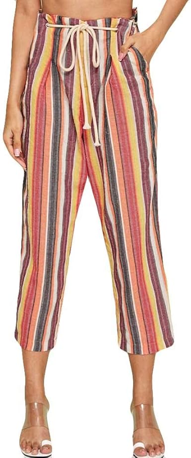 striped beach pants