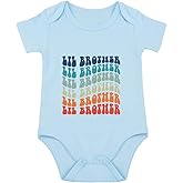 Little Brother Newborn Outfit Lil Bro Bodysuit Lil Brother Babies Coming Home Outfits