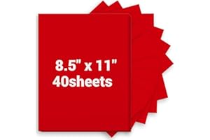 GLYANLEE Cardstock 8.5 x 11, Thick Printer Paper 75 lb/200 gsm, 40 Sheets Card Stock Red, Christmas Card Stock, Art CardStock Paper for Invitations, Diy Cards, Business Cards, Menus, Crafts, Drawing etc