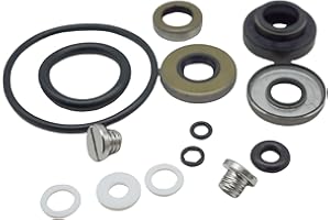 SeaSierra 396350 Lower Unit Gearcase Seal Kit for Johnson Evinrude 8 9.9 10 15 HP Outboard Motor Replace 0396350 0777568 18-2656