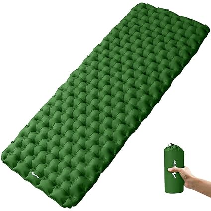 MOVTOTOP Isomatte Camping (190 x 68 x 6 cm) Kleines Packmaß Ultraleichte Isomatte, Aufblasbare Luftmatratze, Schlafmatte für 