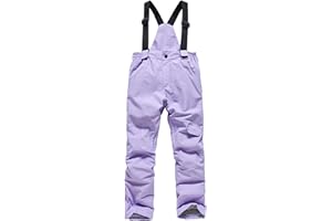 sfdgfhyf Boys Girls 𝗦now Bib Pants Winter Outdoor 𝗪aterproof Snowboard Ski Pants Kids Straight Wide Leg