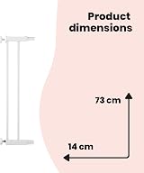 Safety 1st Easy Close Metal 14cm Gate Extension White view 7