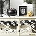 Bobee Black and White Paper Garland Party Decorations, 14 feet pre-Sewn Single Strand of 58 dots
