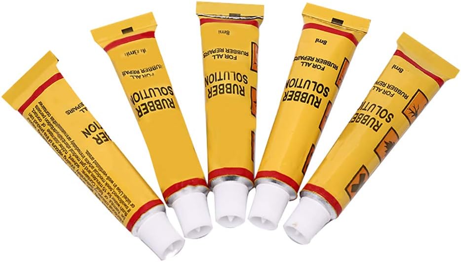 Uoeo 5pcs Bike Glue 8 ML Adhesive Glue Cement Rubber Inner Tube Bicycle