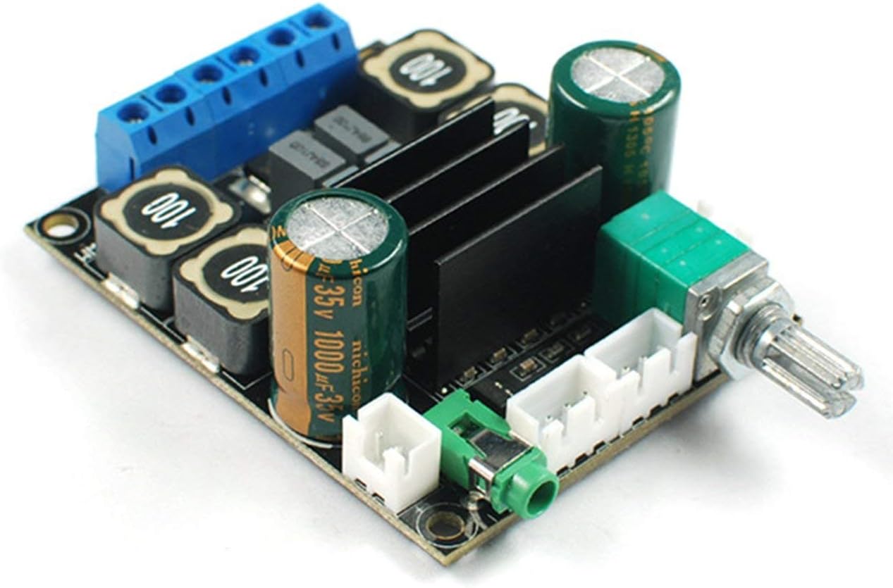 Digital Amplifier Audio Board TPA3116 Power Audio Amp 2.0 Class D Amplifiers Stereo HIFI Amplifier DC12-24V 2*50W (Multi-color) Jasnyfall