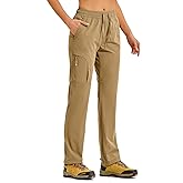 TBMPOY Women's Hiking Pants Water Resistant Lightweight Quick Dry Cargo Travel Fishing Work Camping Pant with 4 Pockets