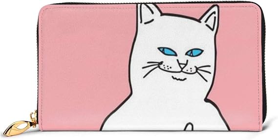 Amazon Co Jp 財布 レディース Wallets 長財布 小馬鹿にする 猫 キャット 大容量 ビジネスバッグ 本革 薄い 軽量 おしゃれ 高級感あり 手触り良い カード12枚収納 小銭入れ 多機能 プレゼント対応 ラウンドファスナー 服 ファッション小物