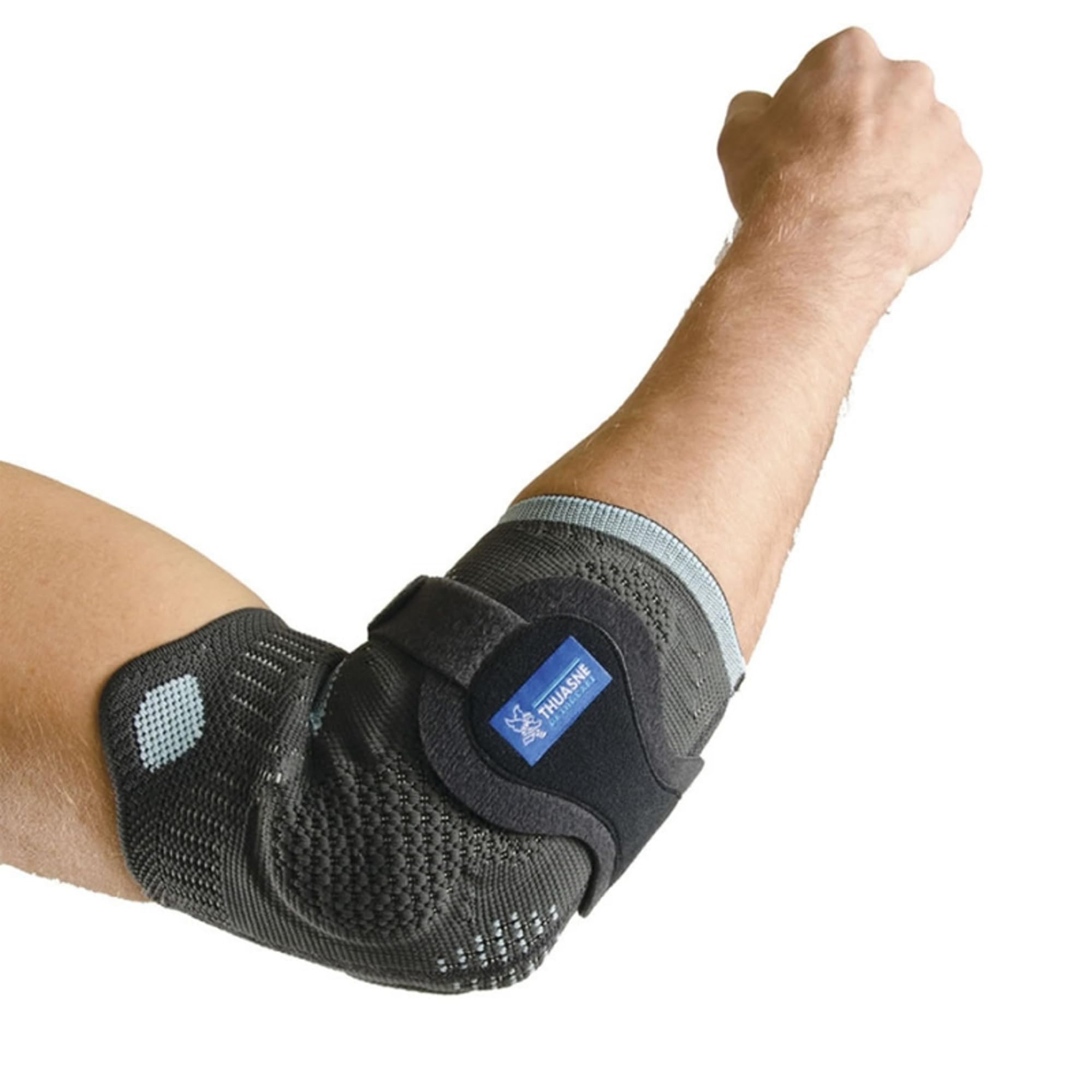 THUASNE Silistab Epi - Elbow Compression Support with Anti-Epicondyle Strap - Treat Tennis and Golfers Elbow - Reduce Swelling - CE Medical Device - (Size 2)