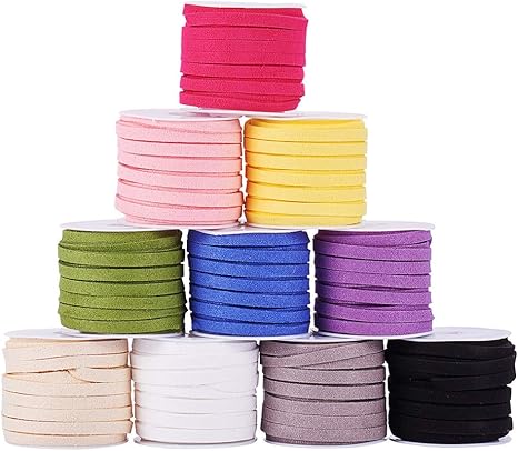 Amazon Ph Pandahall 10巻き スエードコード 幅5mm スエードひも スエード生地 革ひも レザークラフト 約5m 巻き 合皮 平革紐 皮革 チョーカー クラフト用品 ネックレス ブレスレット イヤリング 手作り素材 ひも 10色入り アクセサリー用紐 糸 通販