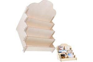 LALOCAPEYO Greeting Card Display Stand Wooden Multipurpose Display Rack,for Vendor Events Portable Magazine Literature Organi