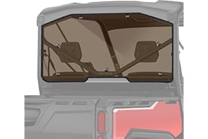 StarknightMT Defender Rear Windshield - Full Tint Back Window UV-Proof Rear Window Compatible With Can-Am Defender 2016-2023 HD5 HD8 HD10 Max