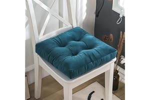 Dining Chair Pad Set of 2 Thickened 10cm Square Chair Pads Crystal Velvet Seat Cushions for Office Chair Dining Patio Camping