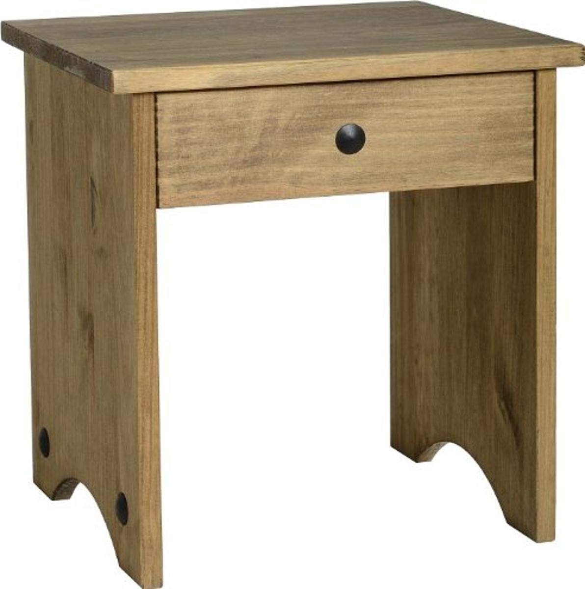 Seconique Corona Dressing Table Stool in Distressed Waxed Pine