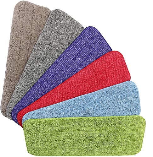 Vicloon Mop Pads, 6 PCS Microfiber Replacement Pads Fit for All Spray & Reveal Mops - Washable (Multicolor)