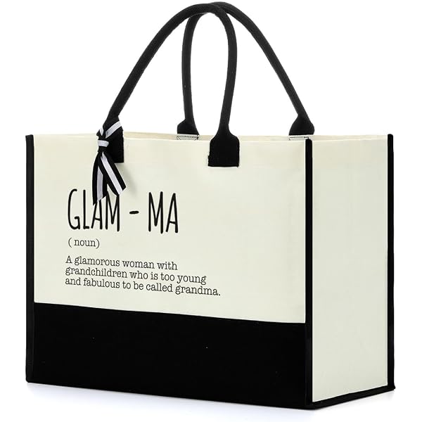 POFULL Glam-ma Geschenk – Reise-/Make-up-Tasche Mit Marmor-Print, Wasserabweisend, 23,4 X 17,3 Cm | Perfekt Für Oma, Geburtstag, Weihnachten