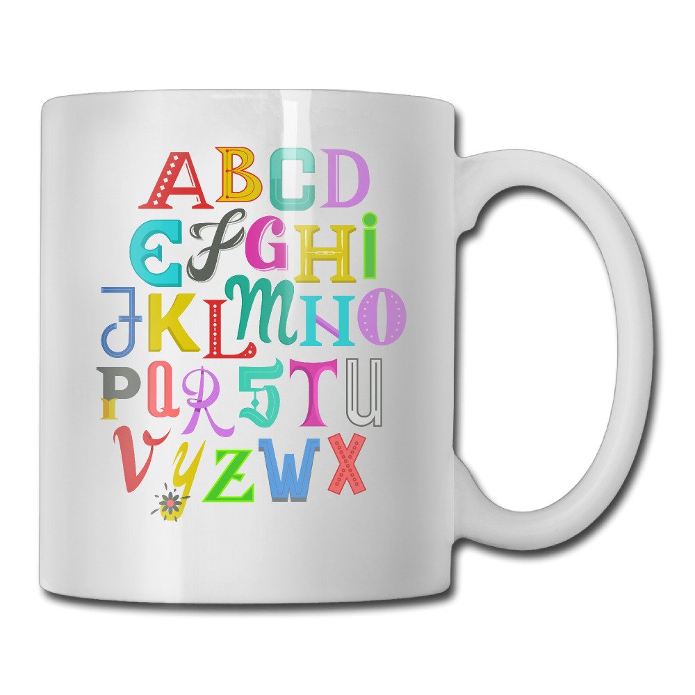 Amazon Co Jp カラフル アルファベット おしゃれ マグカップ カップ