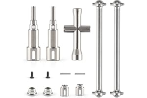 HAIBOXING RC Trucks 1/18 Scale Upgraded Spare Part for 2020 New Version 18859 18858 Metal Rear Drive shafts with diff Cups M1883 & M1885& M1817