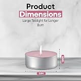 Price's Petali Rose Scented Tealights 25 Pack 4 Hour Burn Time view 3