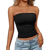 Women's Strapless Tube Tops Backless Sleeveless Bandeau - Summer 2025 Casual Going Out Y2K Basic Tops