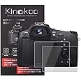 kinokoo Tempered Glass Film for SONY DSC-RX10/RX10M2/RX10M3/RX10M4 Crystal Clear Film Sony RX10 II/III/IV Screen Protector Bubble-free/Anti-scratch(2 pack)