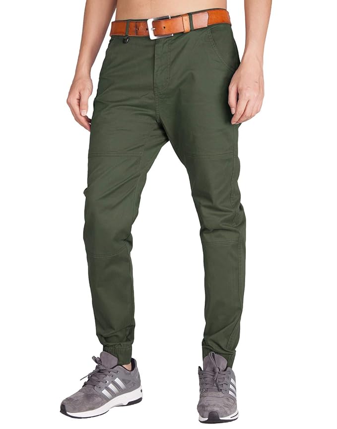 Italy Morn Herren Chinohose Jogginghose Casual Chino Stoff Hose Slim Fit