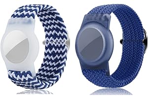 Yizhet Wristband Compatible with Airtag, Adjustable Airtag Bracelet, Soft Airtag Watch Strap for Kids, Teens, Elders