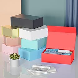RYDDOY Red Gift Box, 12x6x4'' Gift box for Presents