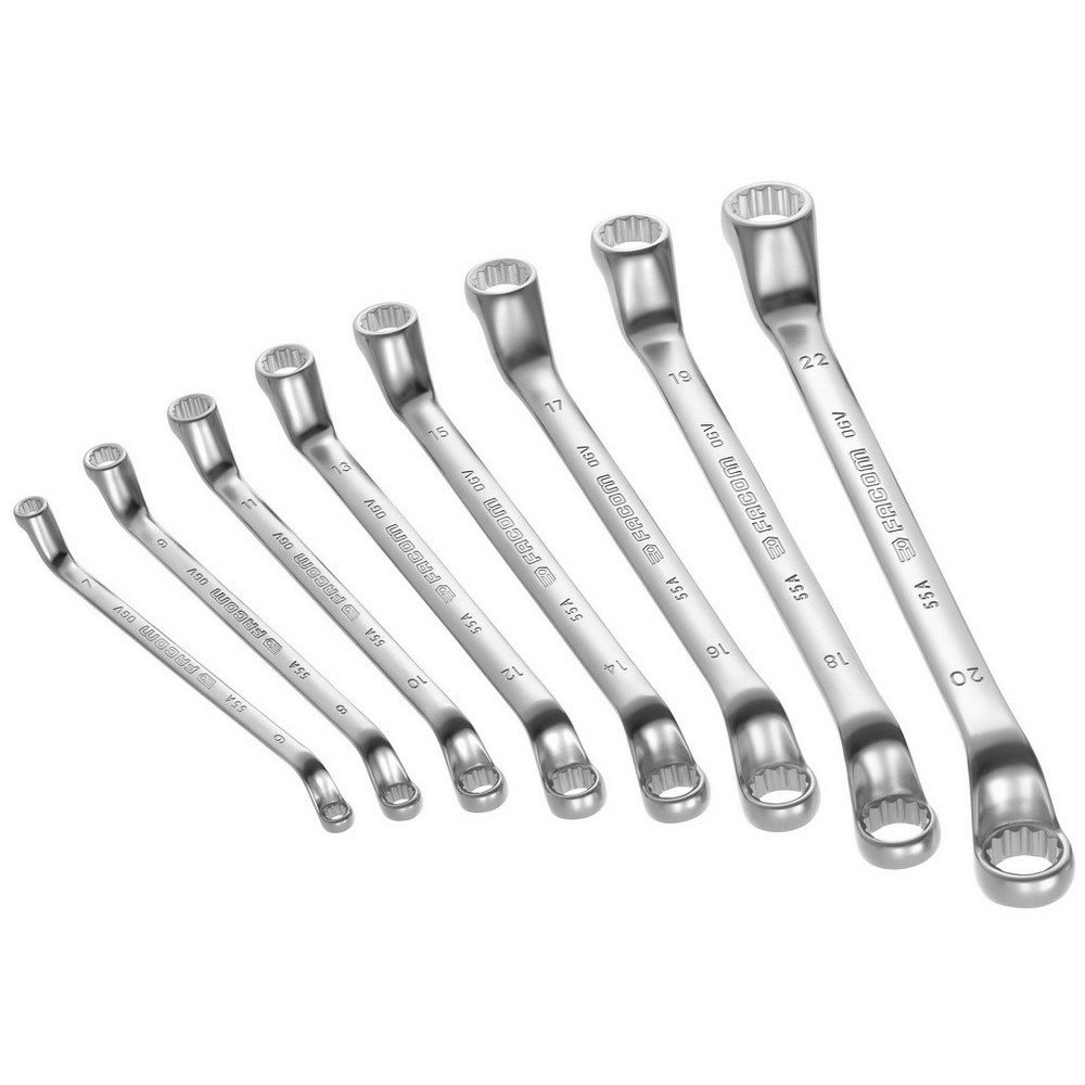 FACOM 55A.JN6 Combination Spanner Set 6 Pieces 12 Point V.8-19 mm 1 Piece