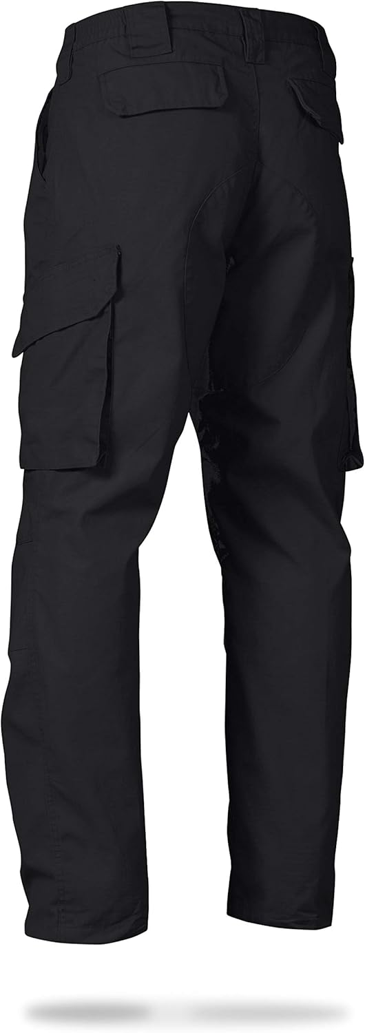 LA Police Gear Men's Water Resistant Operator Tactical Pant with Elastic Waistband: Clothing
