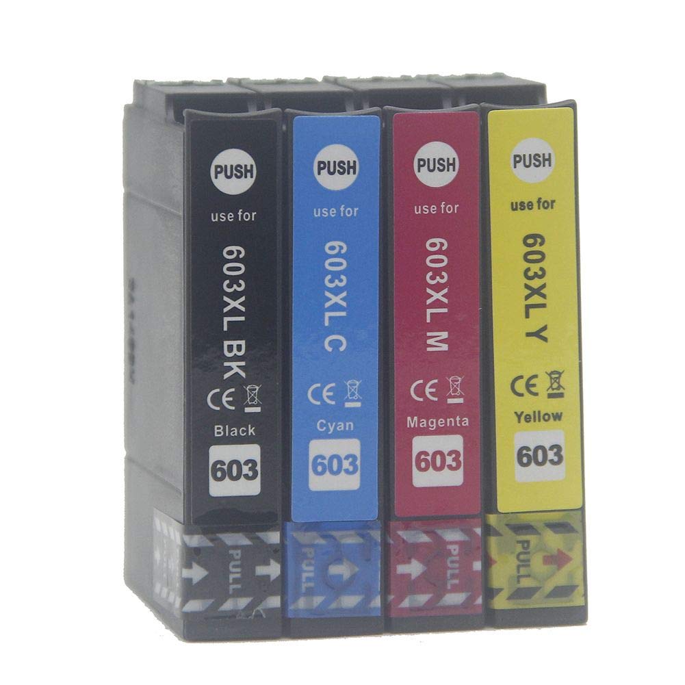 AQree 4 pack Ink Cartridges Compatible with Home XP-2100 XP-2105 XP-3100 XP-4100 XP3105 XP-3105 XP-4105 WF-2810 WF-2830 WF-2835 Printer (1x Black 1x Cyan 1x Magenta 1x Yellow)