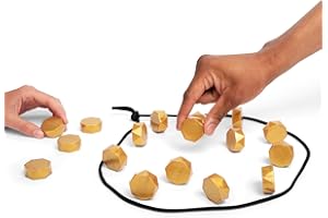 GENERIC Magnet Game with String, Magnetic Chess Game with 20 Stones & Rope - Puzzle Strategy Multiplayer Magnet Board Games, Strategy Puzzle Cluster for Adults,Family Party,Gift