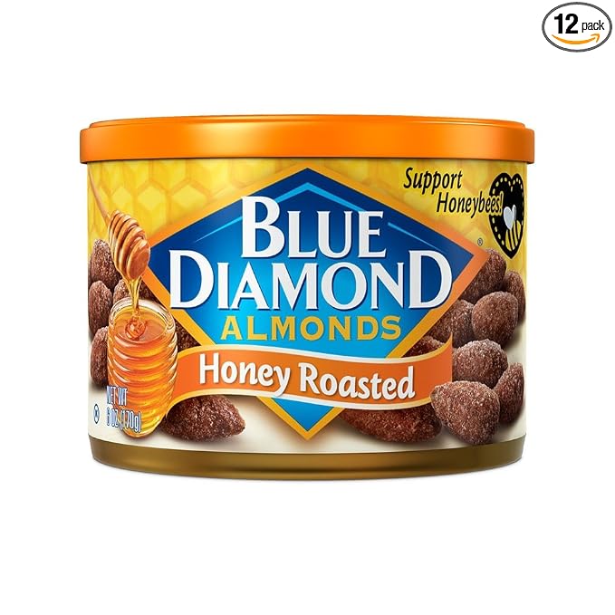 Blue Diamond almond Honey roasted 6oz (041570072561)