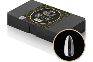 APRÉS Apres Gel-X® Almond Box of Nail Tips | 280 Gel-X Tips, Soft Tips, 14 Sizes 00-9 | Half-sizes Included (Sculpted Almond Medium, 280 Count)
