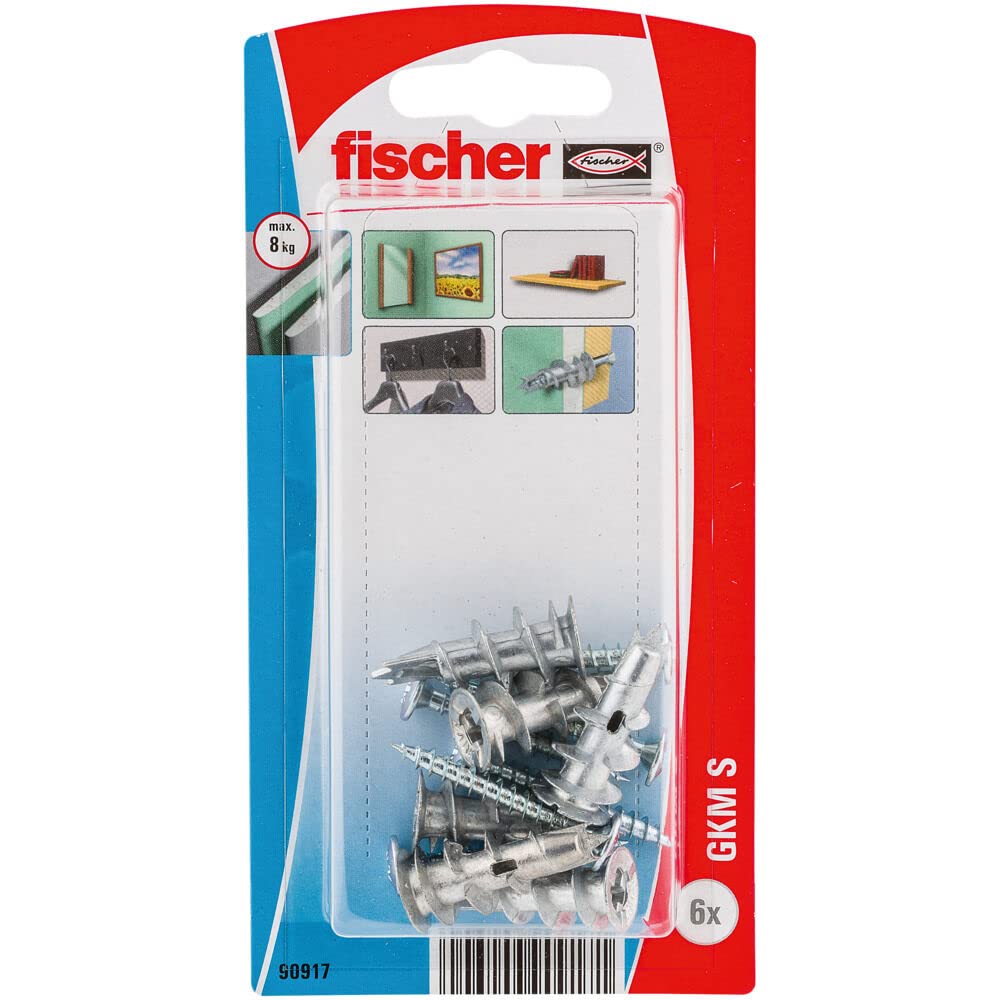 fischer Plasterboard Fixing Metal GKM S K, 12 Pieces, 90917