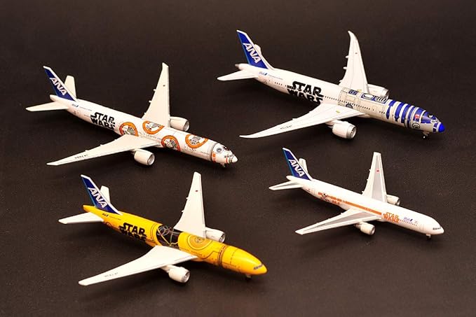 Amazon 機内限定販売品 Ana Star Wars Jet モデルプレーン ４種コンプリートセット 国内 おもちゃ ホビー