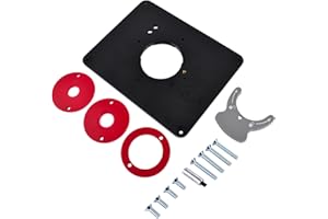 GLOSSY AUTO PARTS Predrilled Router Table Insert Plate Kit Replacement for Triton The Porter-Cable 7500 Series PRS4034