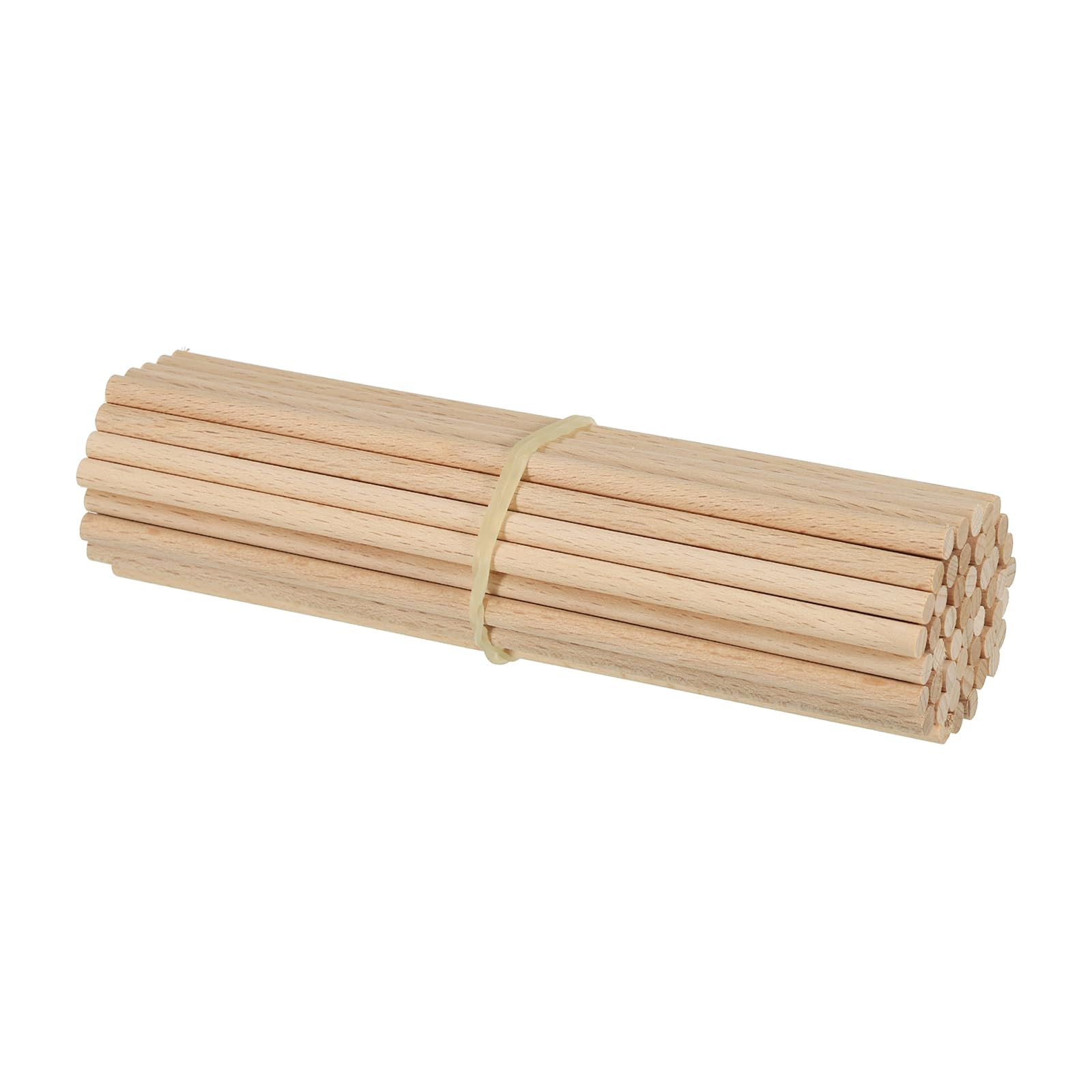 PATIKIL 3/16 x 6 Inch Dowel Rods Wood Sticks, 50 Pcs Unfinished Wooden Dowel Rods Round Dowels Hardwood Sticks for DIY Crafts and Home Decor