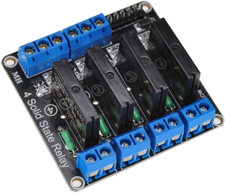 Lysignal 5V Módulo de relé de estado sólido de 4 canales con ...