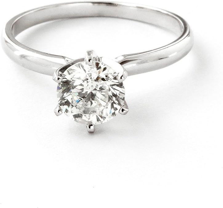 Galaxy Gold 14k Solid Gold Solitaire Diamond Ring Stunning