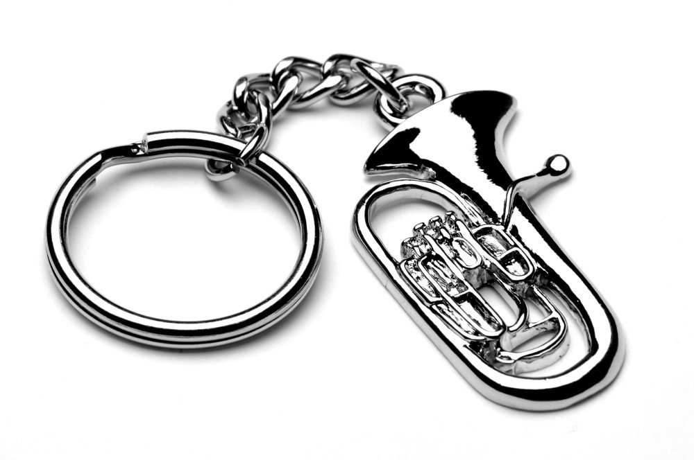 Gifticuffs Euphonium Tuba Metal Music Keyring